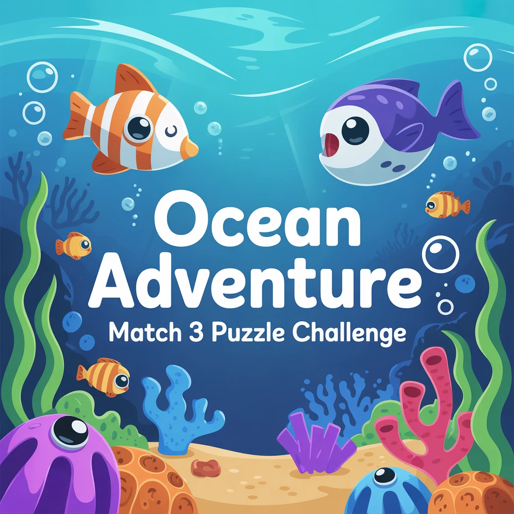 Cover image of Ocean Adventure: Match 3 Puzzle Challenge