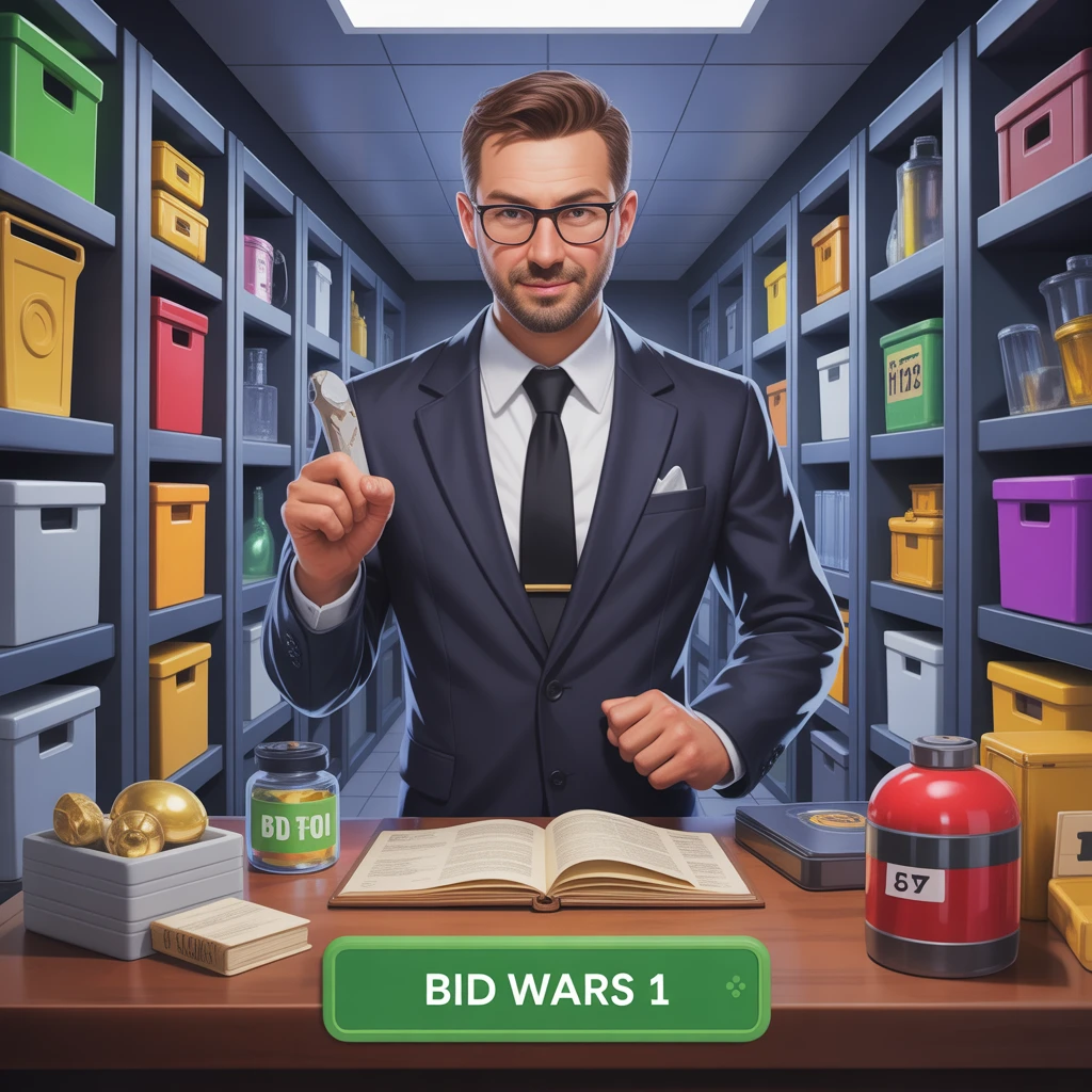 Cover image of Online Auction Adventure: Experience Bid Wars 1 Free Game