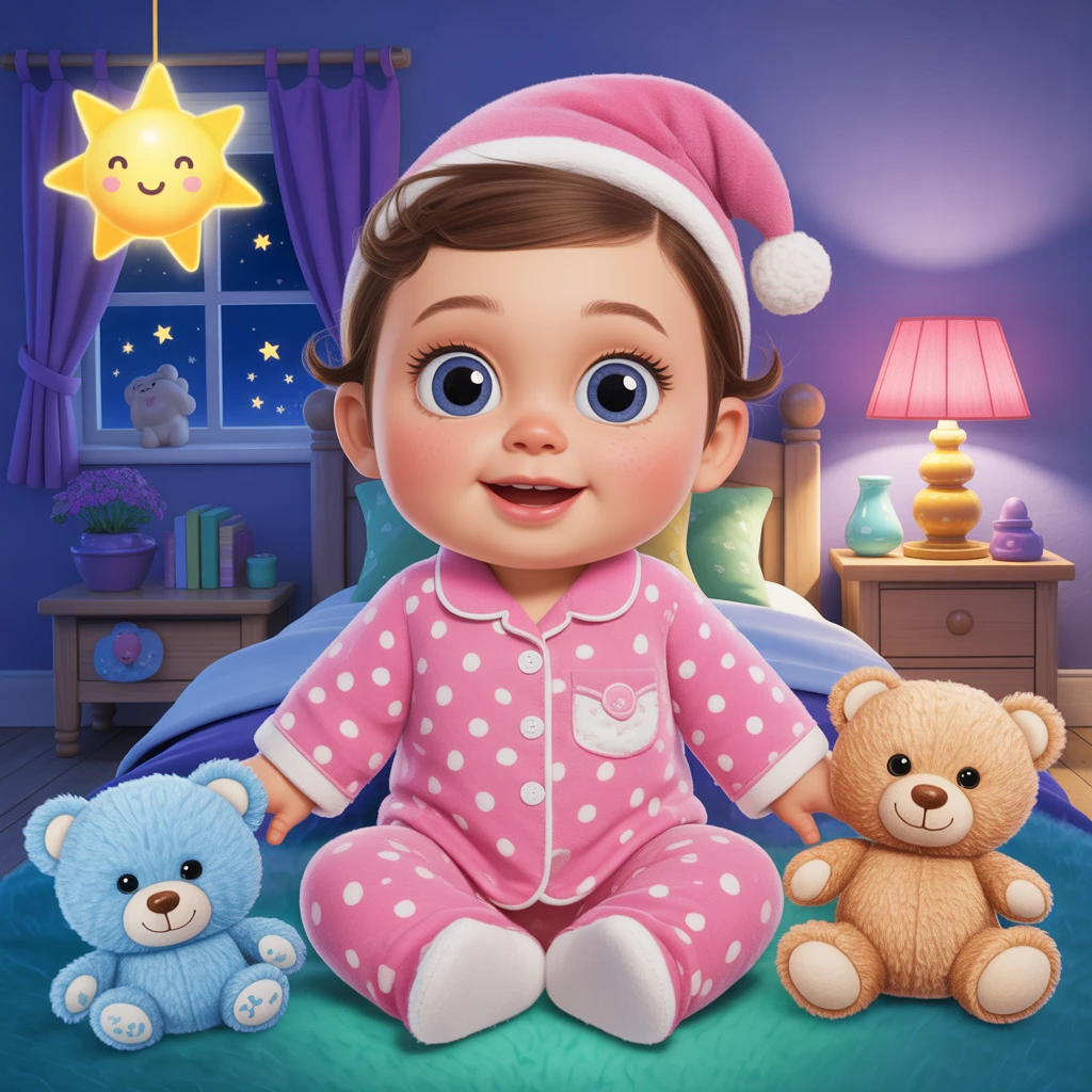 Cover image of Pajama Party Fun with Baby Halen: An Exciting Online Game