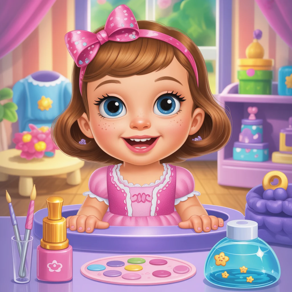 Cover image of Pamper Baby Hazel with a Relaxing Spa Makeover Adventure