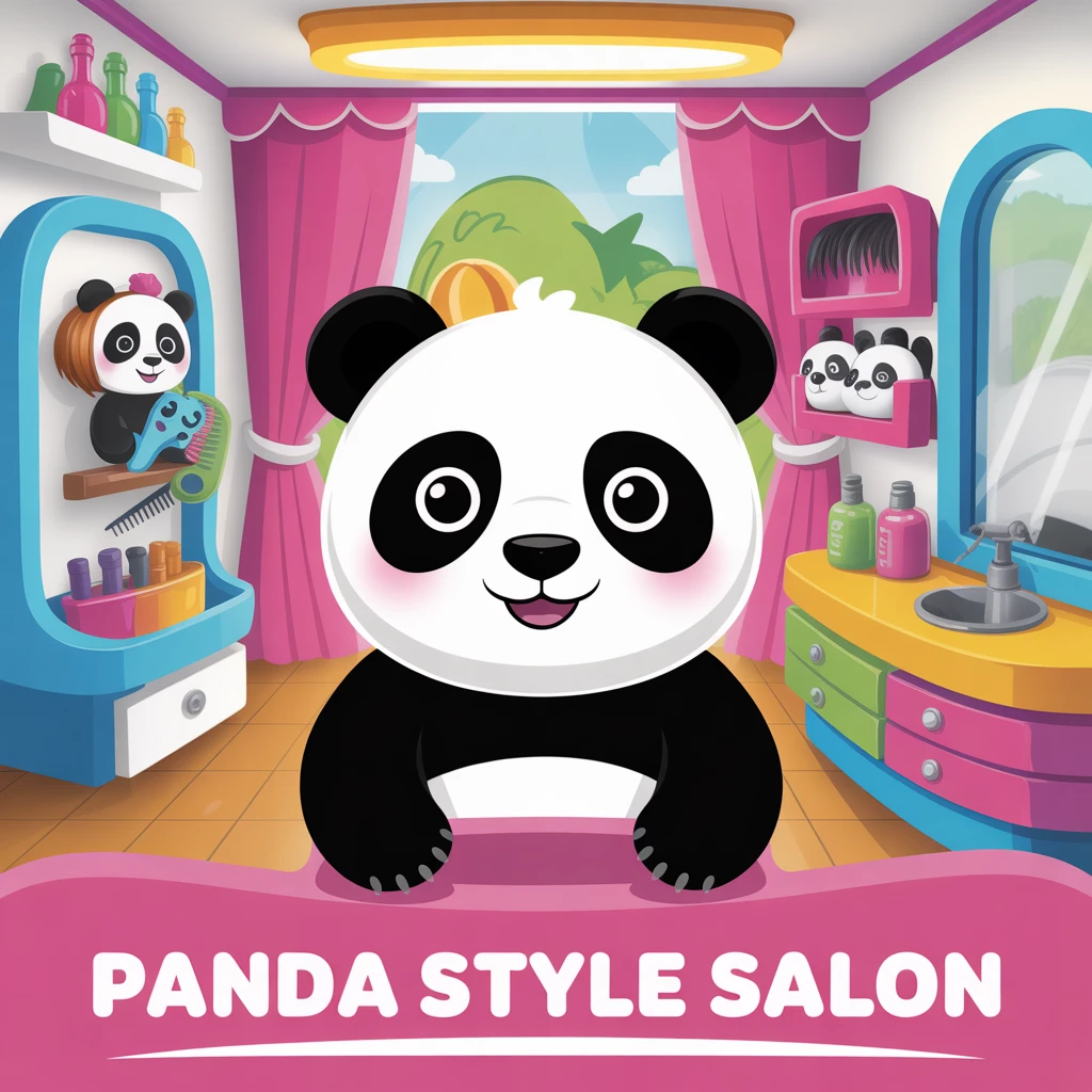 Cover image of Panda Style Salon: Create the Perfect Hairdo Online