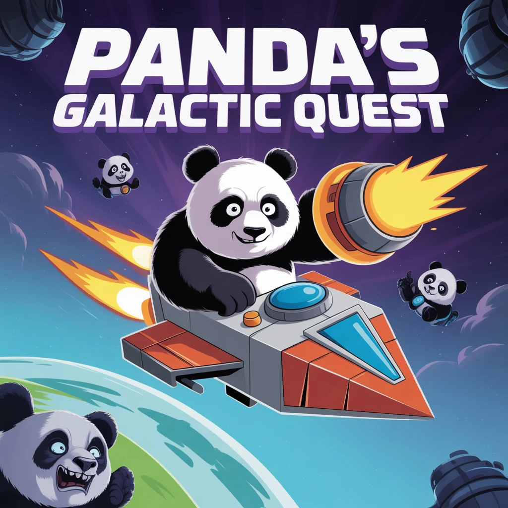 Cover image of Panda's Galactic Quest: A Free Online Adventure Game