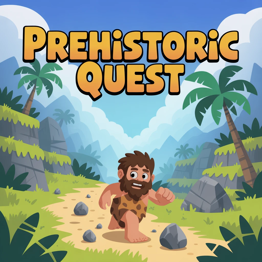 Cover image of Prehistoric Quest: Journey Through Caveman Adventures Online