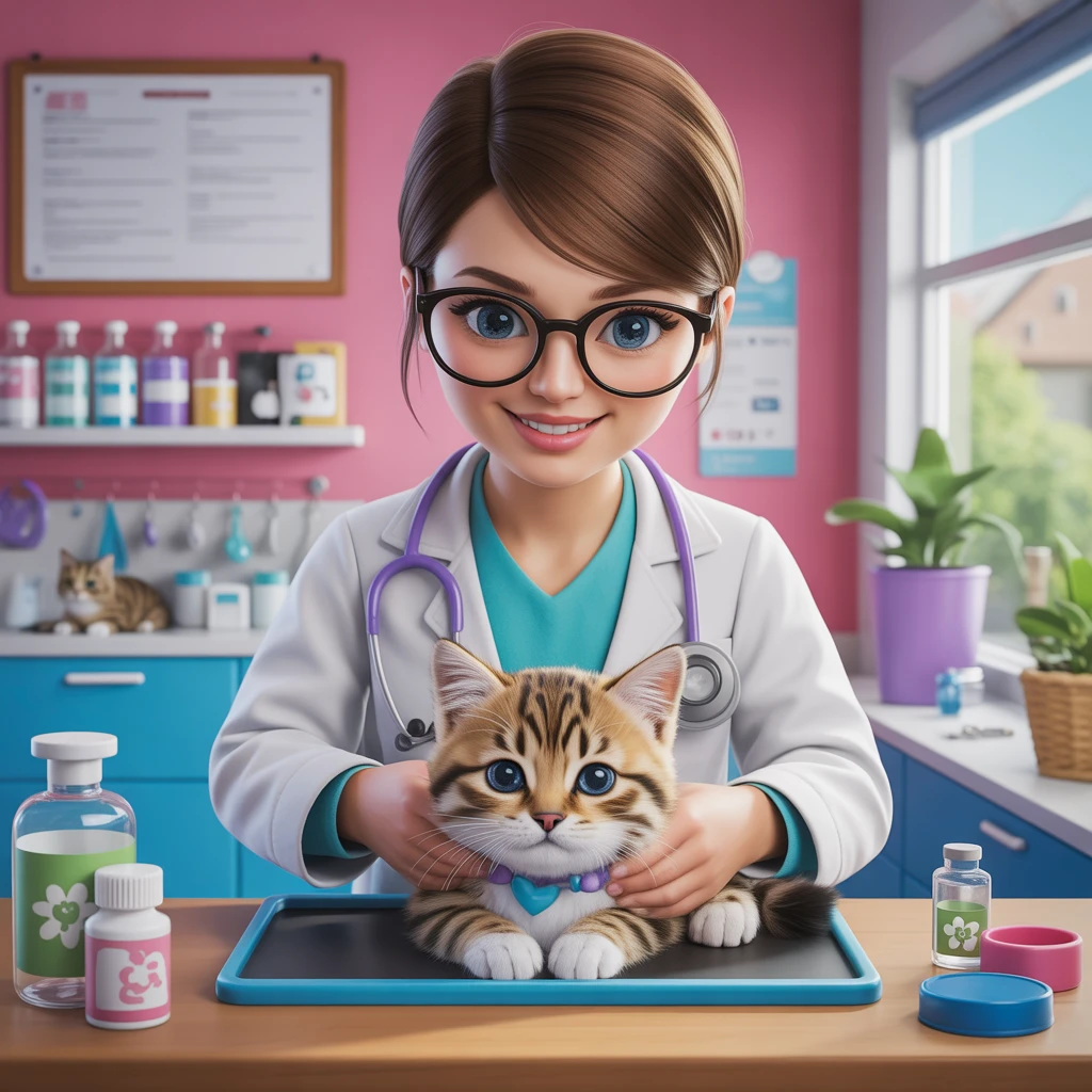 Cover image of Purr-fect Pet Care: Become a Cat Doctor Online