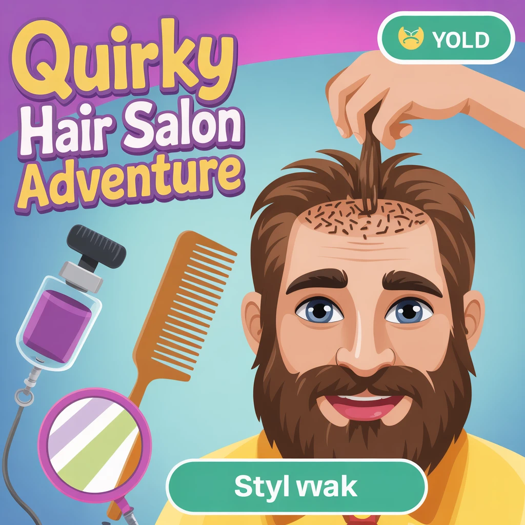 Cover image of Quirky Hair Salon Adventure: Style and Laugh!