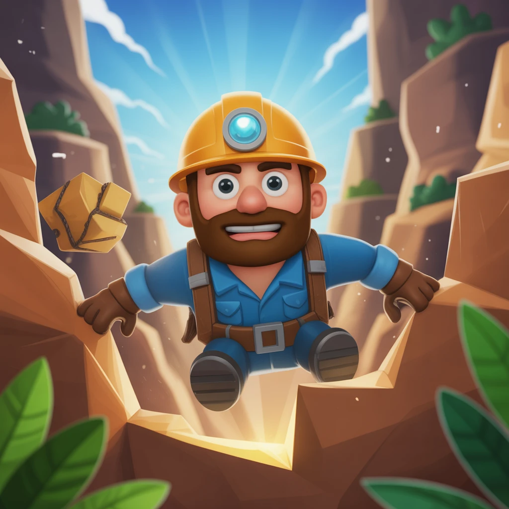 Cover image of Rescue the Daring Miner: A Thrilling Free Browser Adventure!
