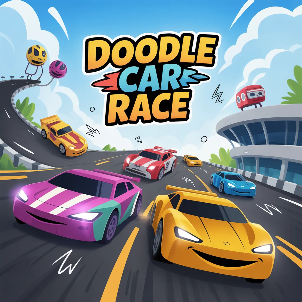 Cover image of Rev Up Your Fun with Doodle Car Race - Play This Free Online Browser Game!