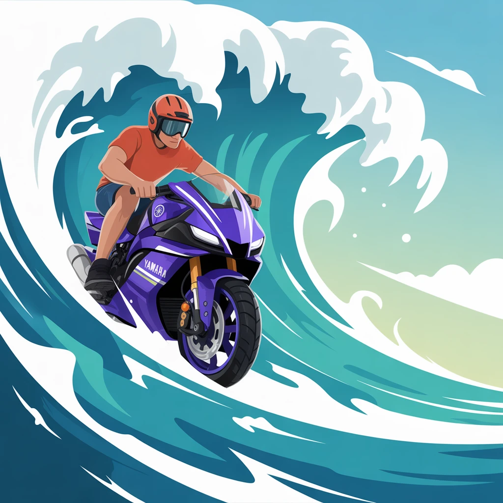 Cover image of Ride the Waves: Yamaha 2020 Free Online Slide Adventure