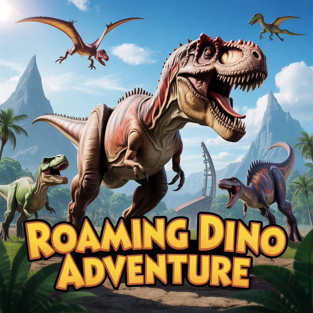 Cover image of Roaming Dino Adventure: Build Your Own Jurassic Park Online Game