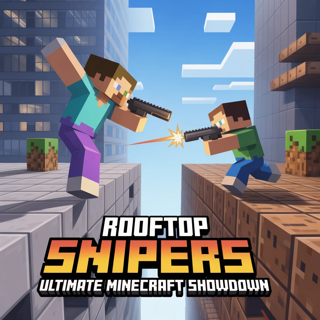 Cover image of Rooftop Snipers: Ultimate Minecraft Showdown Online Game