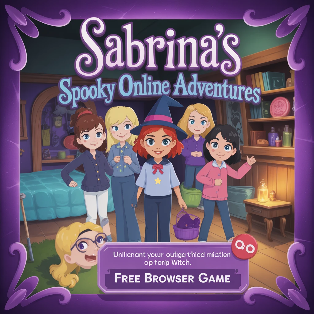 Cover image of Sabrina's Spooky Online Adventures: A Free Browser Game