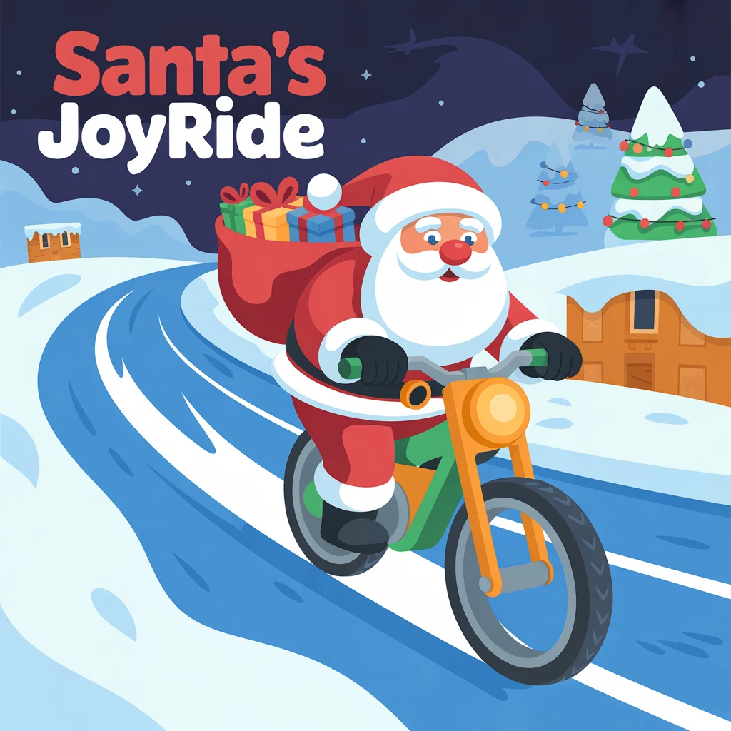 Cover image of Santa's Joyride: Free Online Bike Racing Adventure