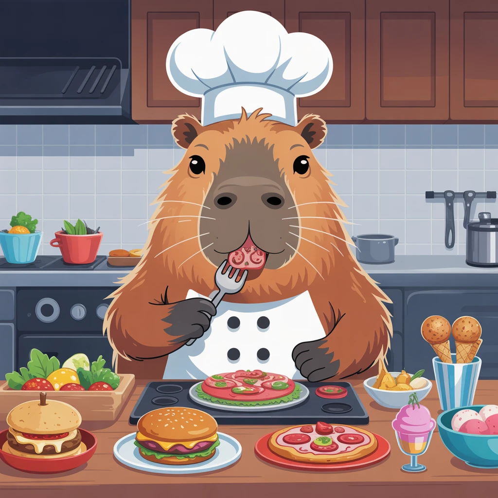 Cover image of Satisfying Capybara Mukbang Experience: A Free Online ASMR Game