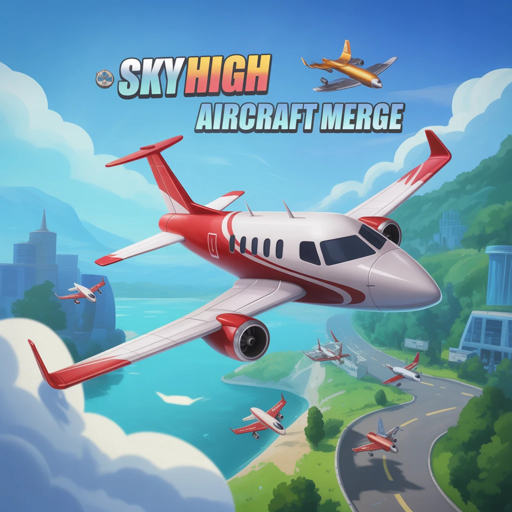 Cover image of Sky High Aircraft Merge: A Free Online Game Adventure