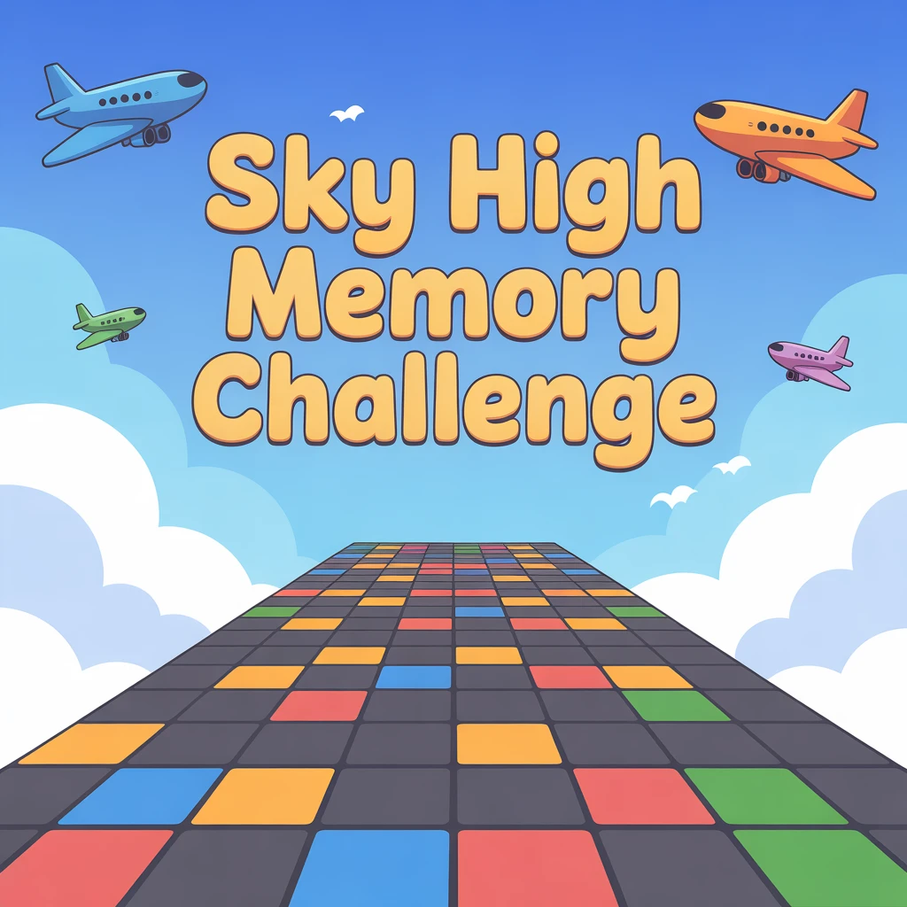 Cover image of Sky High Memory Challenge: Test Your Recall with this Free Online Game!
