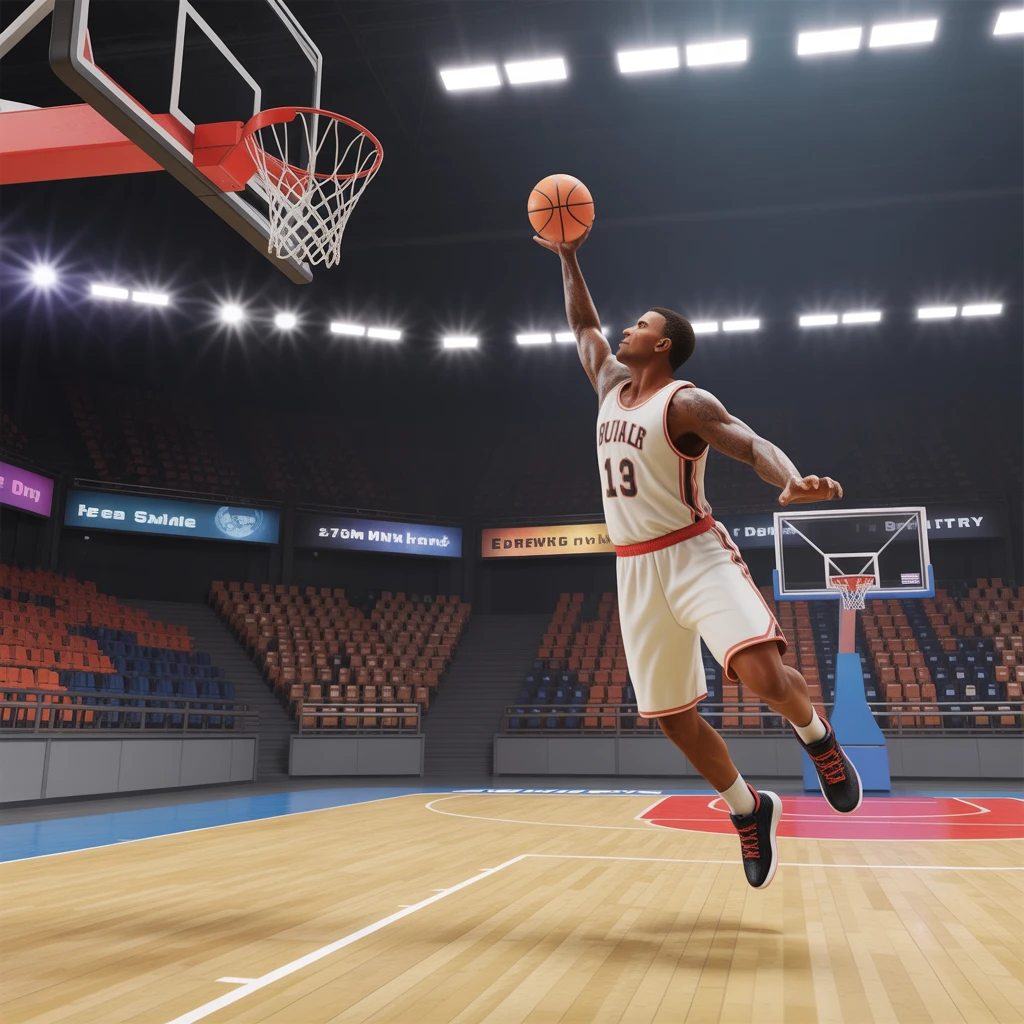 Cover image of Slam Dunk Challenge: Score Big in This Free Online Basketball Game!