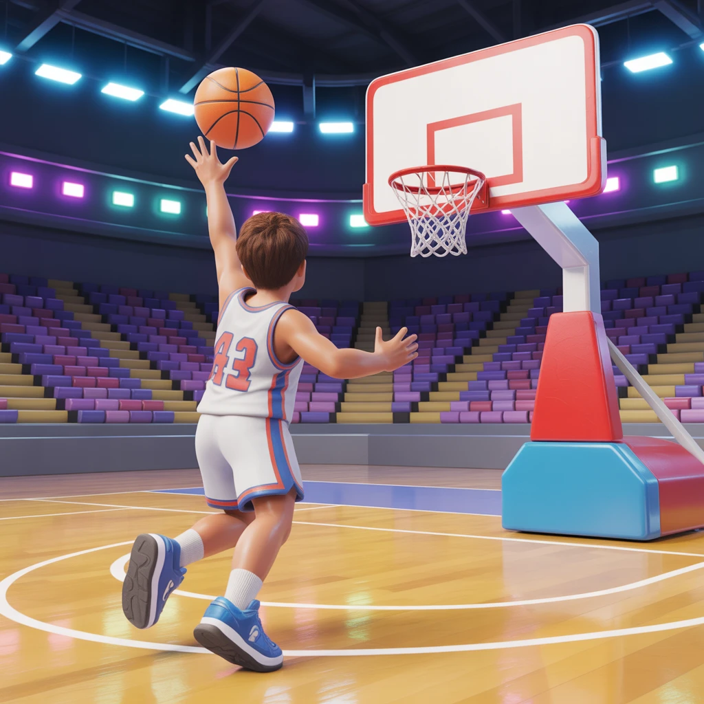 Cover image of Slam Dunk Your Way to Victory: Play Spin Basketball Online for Free!
