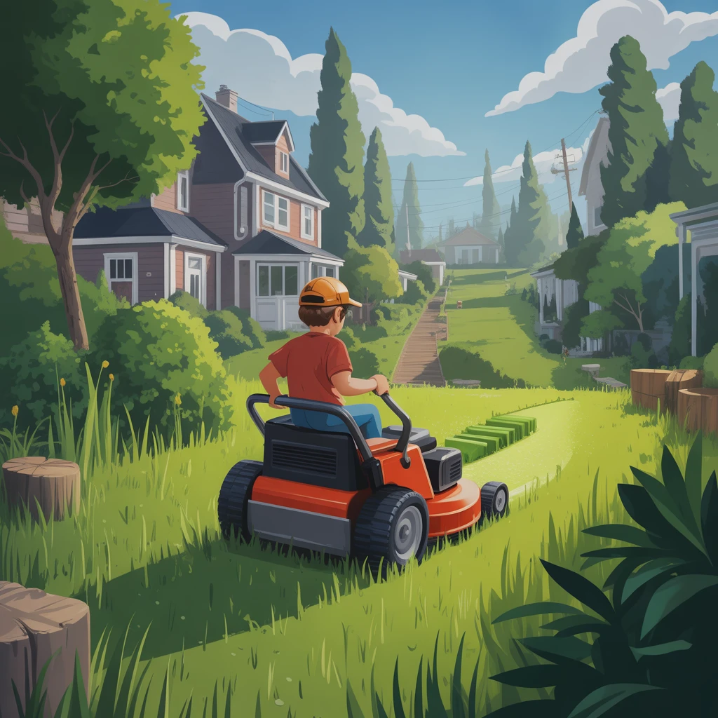 Cover image of Slice and Conquer: The Ultimate Online Grass-Cutting Adventure