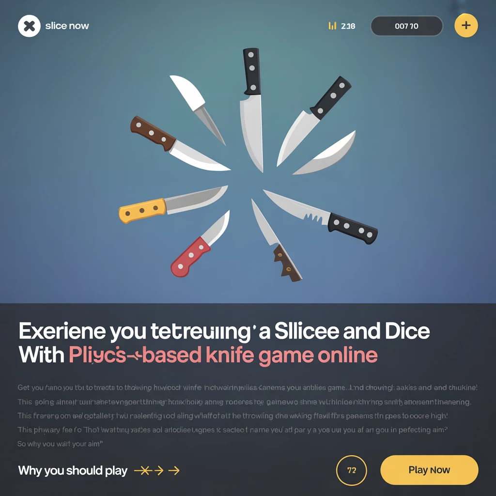 Cover image of Slice and Dice: A Thrilling Physics-Based Knife Game Online