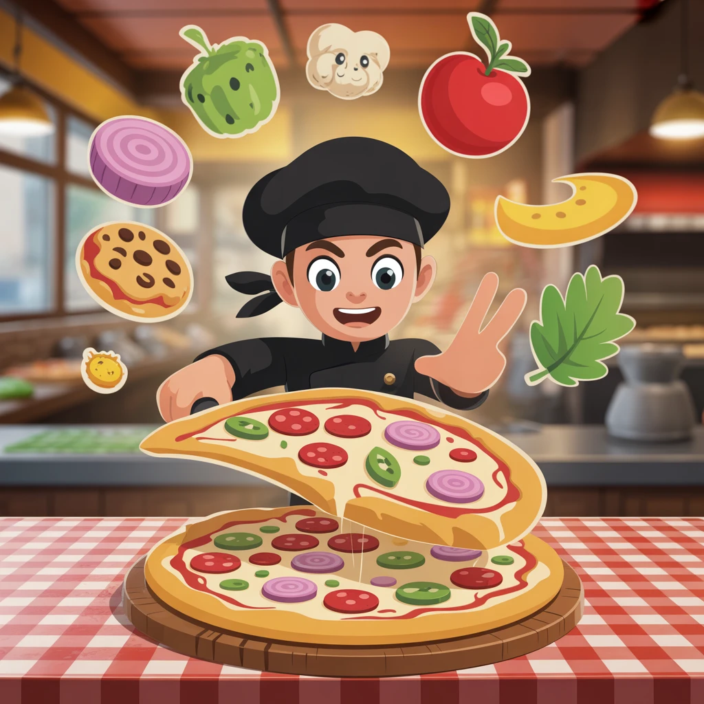 Cover image of Slice and Dice: The Thrilling Pizza Ninja 3 Adventure!