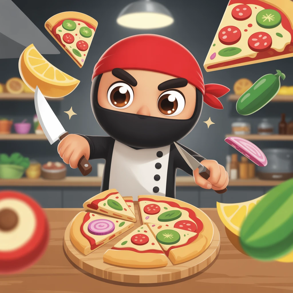 Cover image of Slice and Dice: The Ultimate Free Pizza Ninja Adventure Online