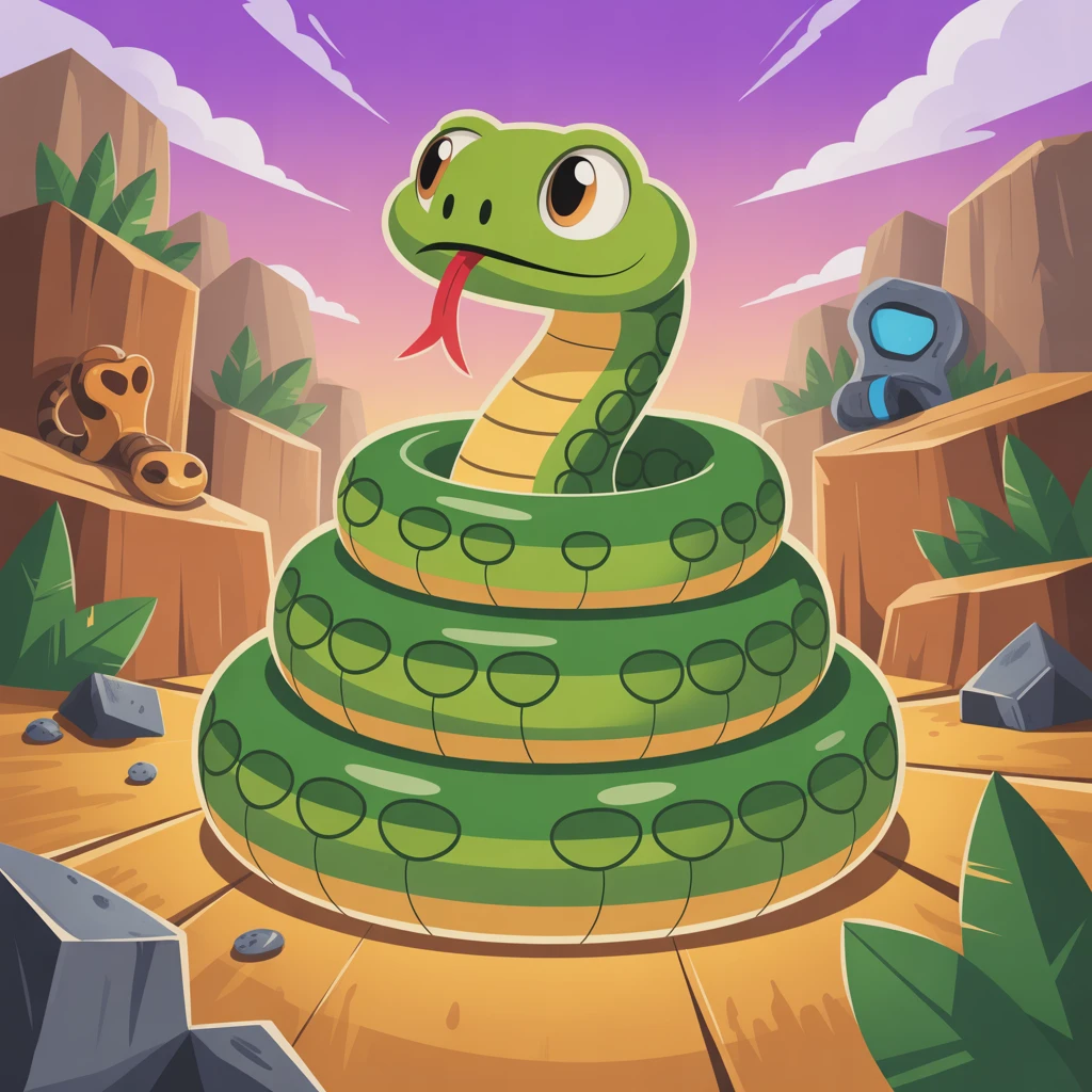 Cover image of Slither to Victory: Join the Snakey Hunters Arena Adventure!