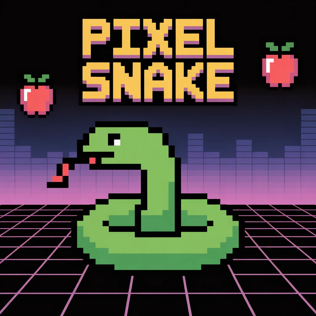 Cover image of Slither Your Way to Victory: Play the Ultimate Pixel Snake Online Game!