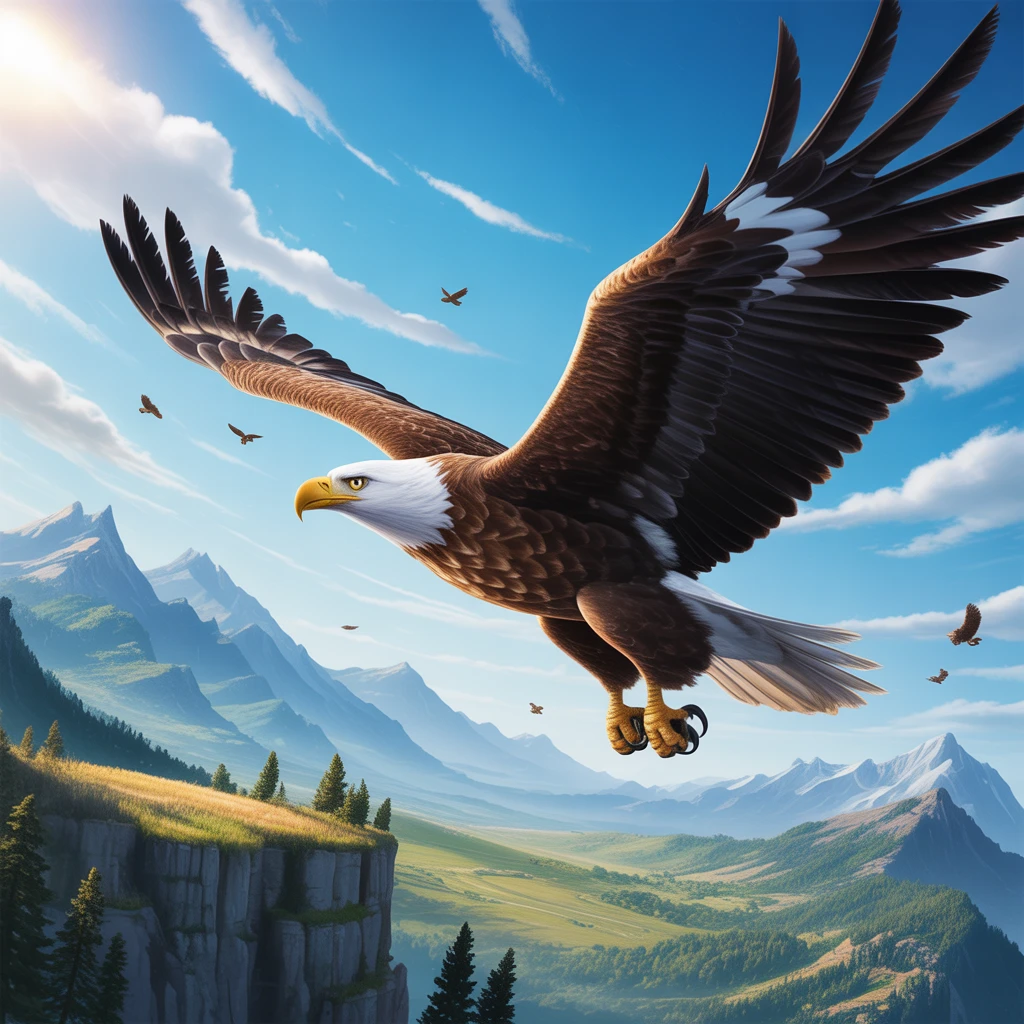 Cover image of Soar High in the Sky: The Ultimate Free Online Eagle Adventure