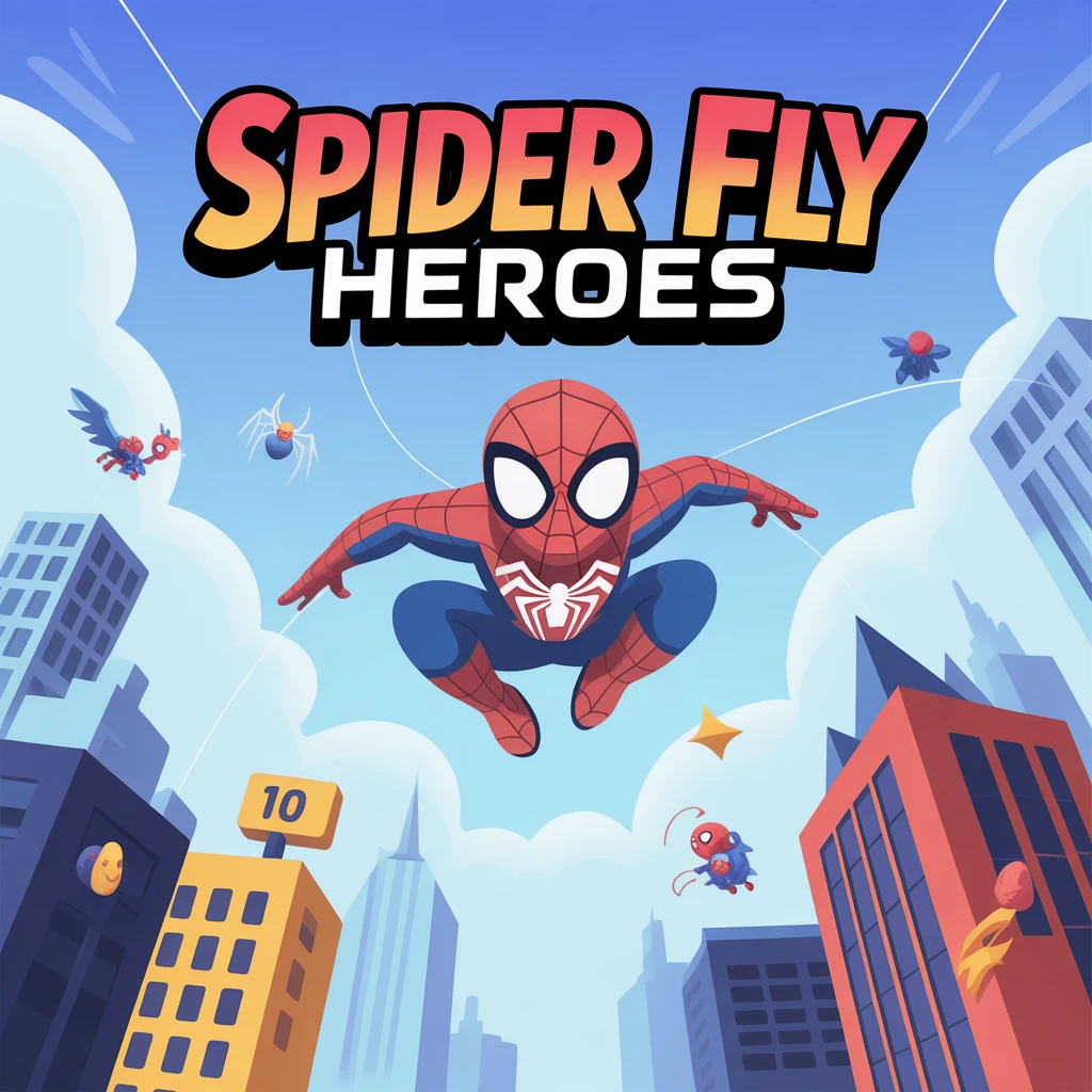 Cover image of Soar with Spider Fly Heroes: Free Online Adventure Game