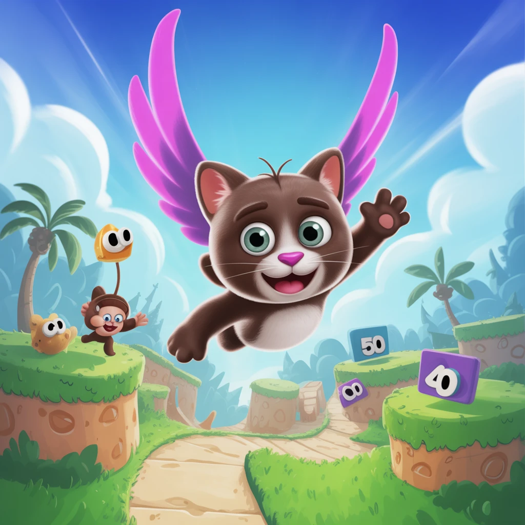 Cover image of Soar with Talking Tom: The Ultimate Flapping Adventure Online