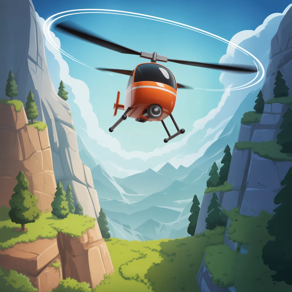 Cover image of Soaring Copter Adventure: Free Online Game