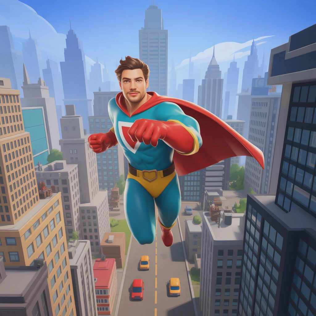 Cover image of Soaring Hero's Quest: Grand City Showdown - Free Online Adventure