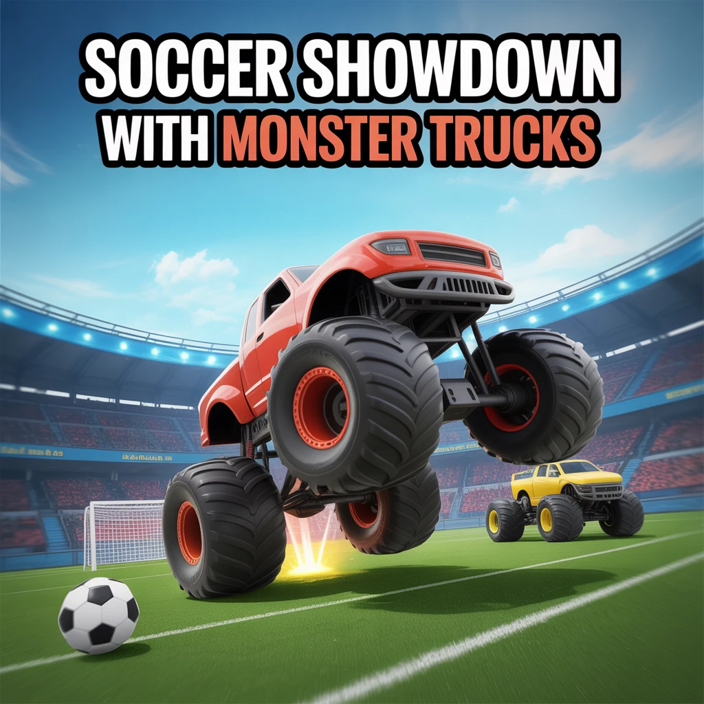 Cover image of Soccer Showdown with Monster Trucks: Score Big in This Free Online Game!