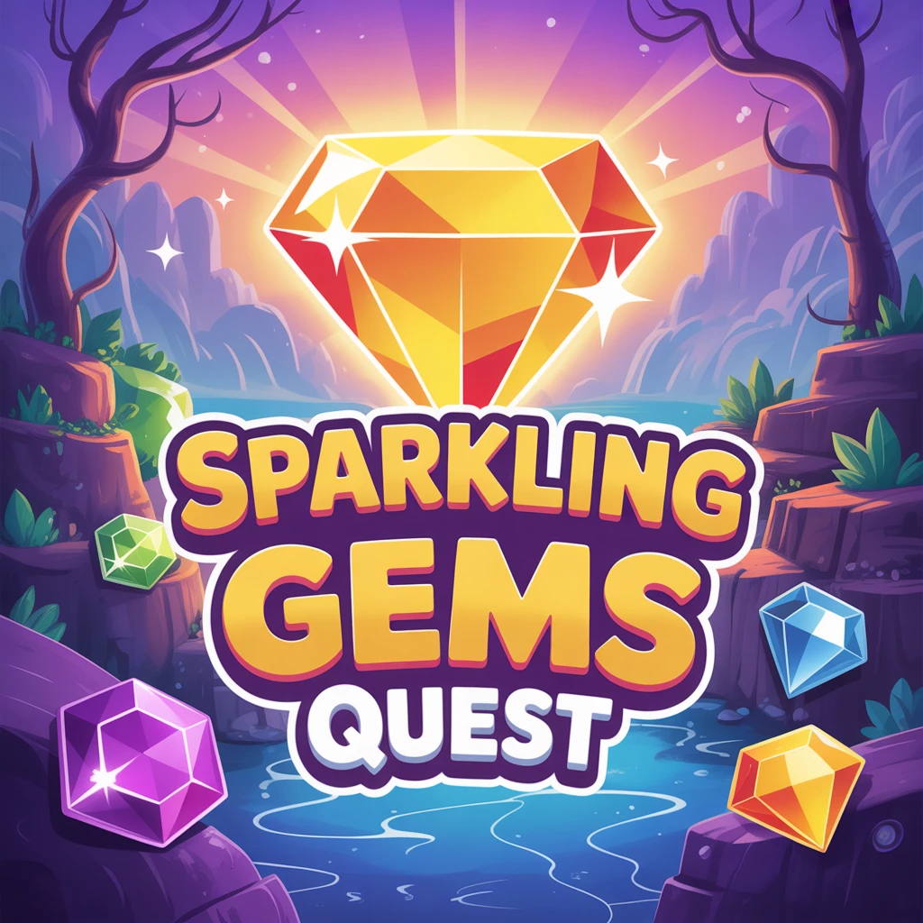 Cover image of Sparkling Gem Quest: An Exciting Online Adventure Game