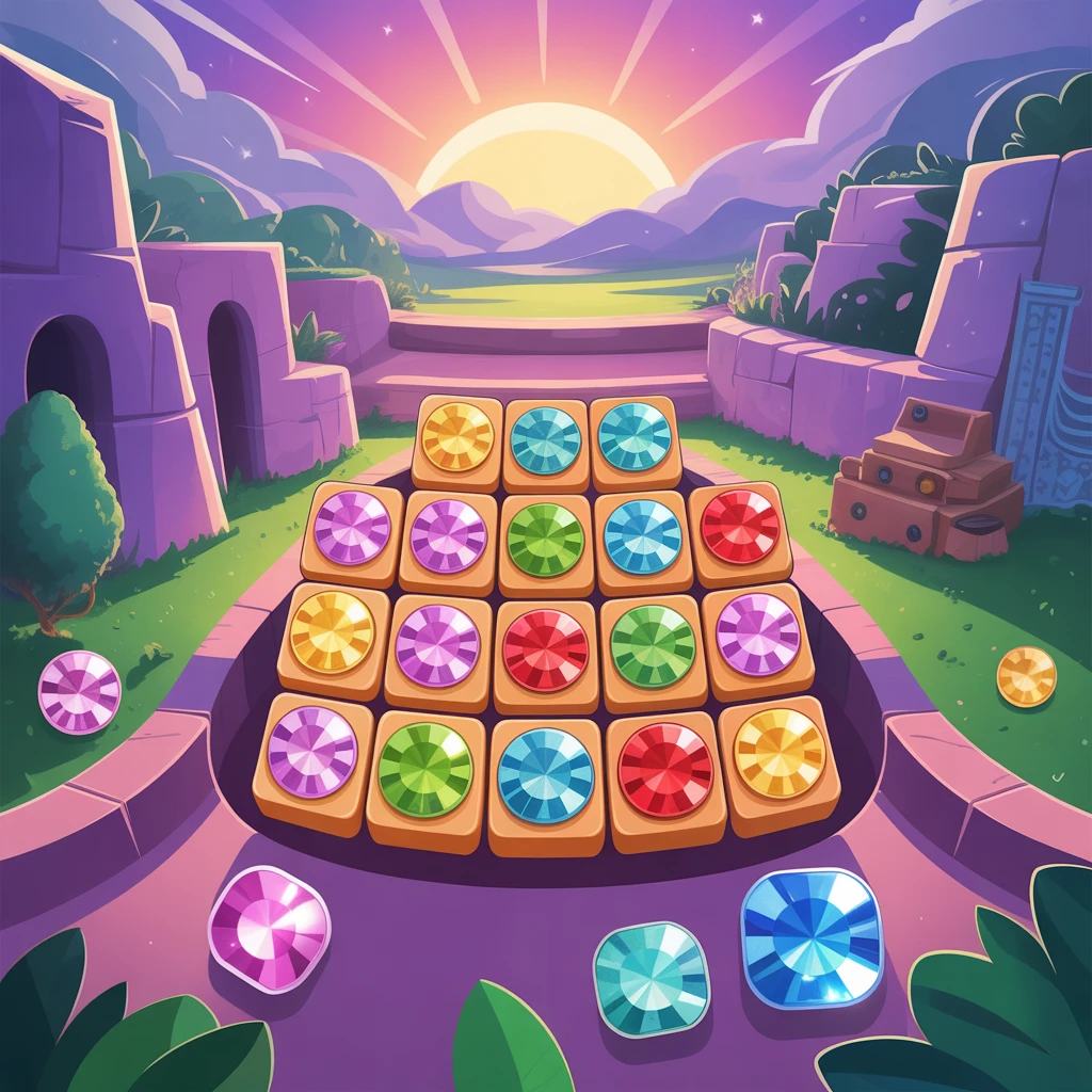 Cover image of Sparkling Jewelry Match: Free Online Puzzle Adventure
