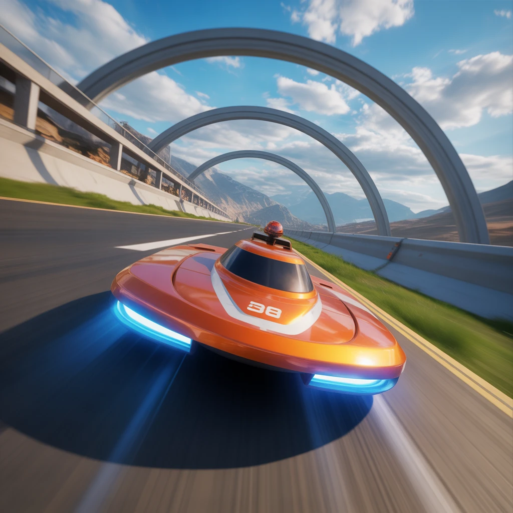 Cover image of Speedy Hovercraft Challenge: Free Online Racing Game