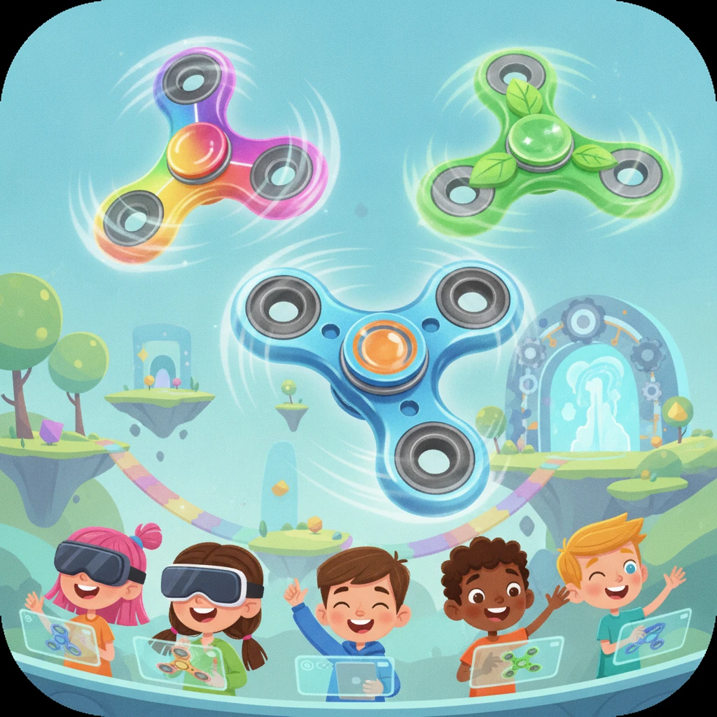 Cover image of Spin and Win: The Ultimate Free Online Fidget Spinner Challenge