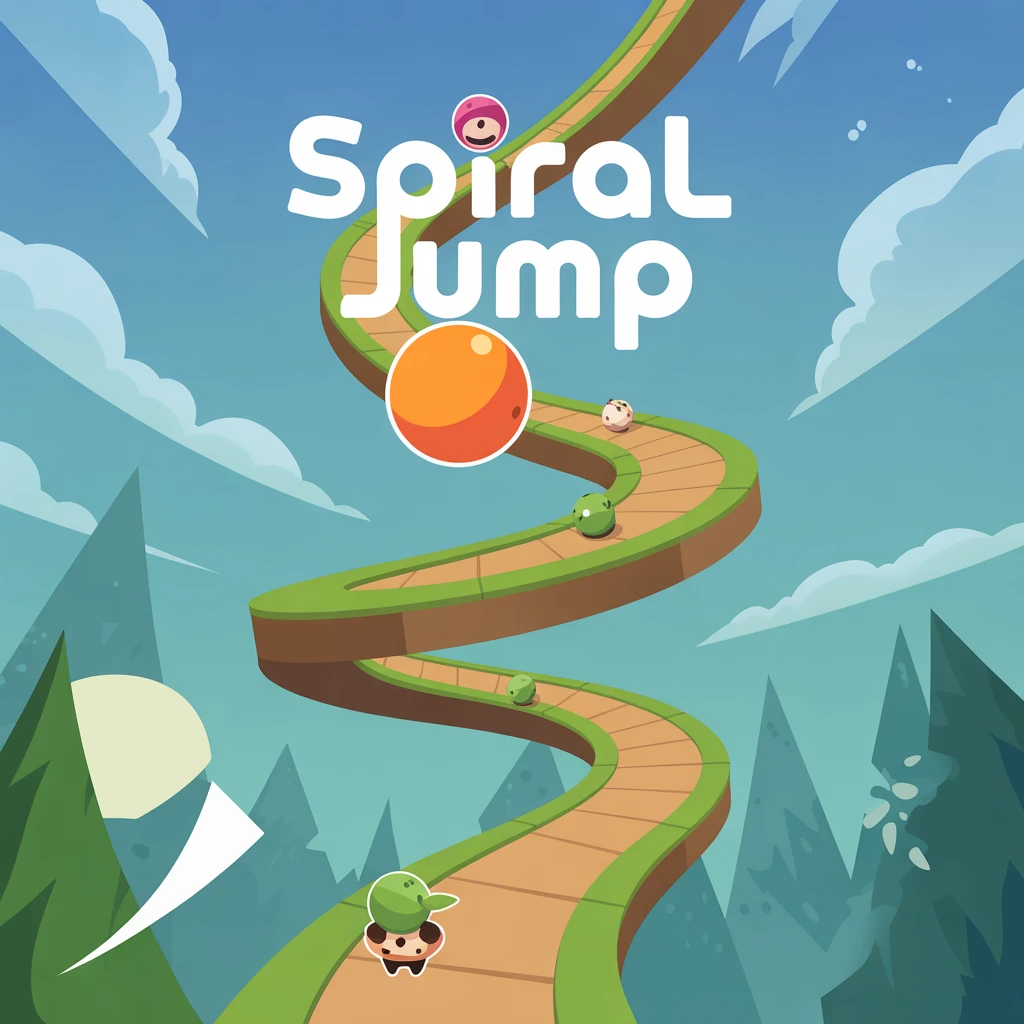 Cover image of Spiral Jump: Free Online Adventure Game