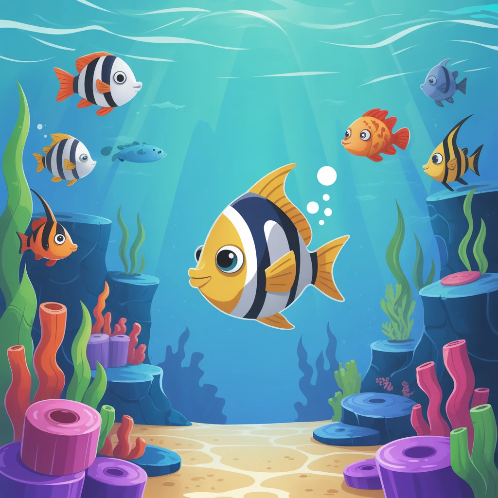 Cover image of Splash into Aqua Fish Adventure: Free Online Swimming Challenge!