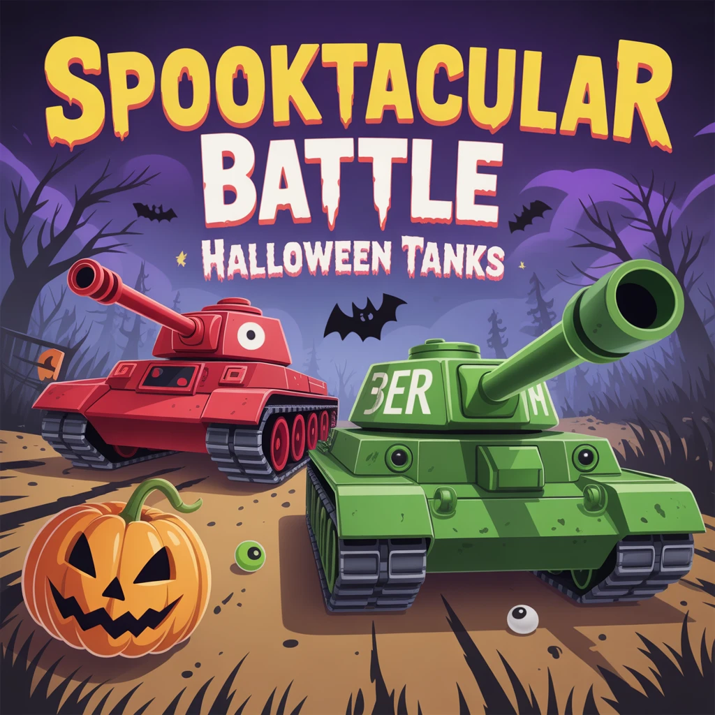 Cover image of Spooktacular Battle: Halloween Tanks Online Game
