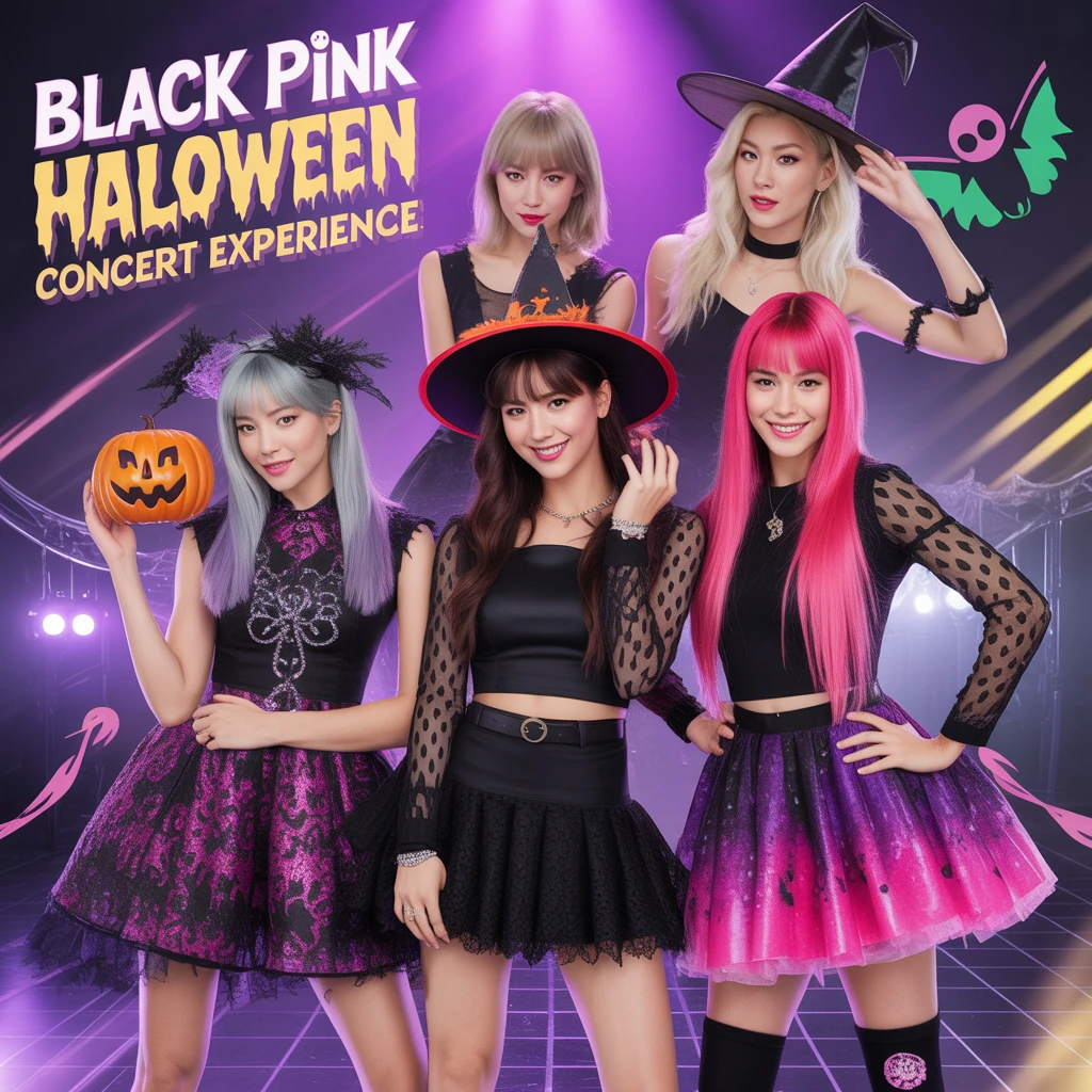 Cover image of Spooktacular Black Pink Halloween Concert Experience Online