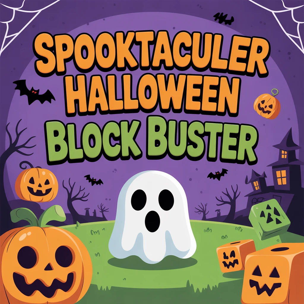 Cover image of Spooktacular Halloween Block Buster: Free Online Game