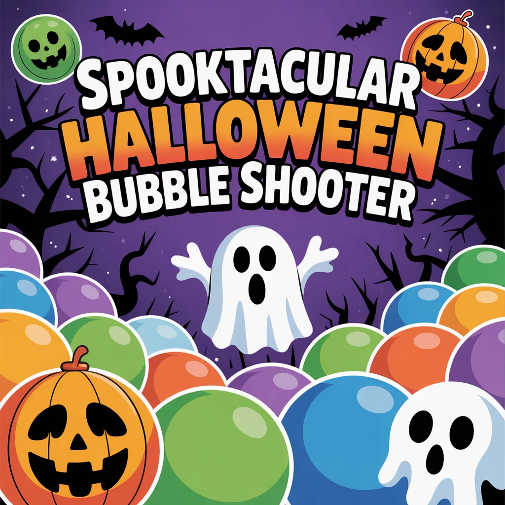 Cover image of Spooktacular Halloween Bubble Shooter - Play Free Online Now!