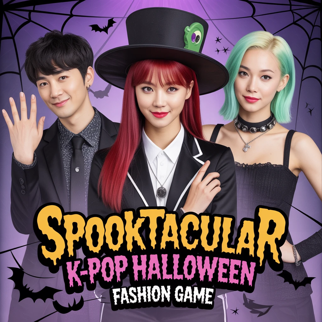 Cover image of Spooktacular K-Pop Halloween Fashion Game