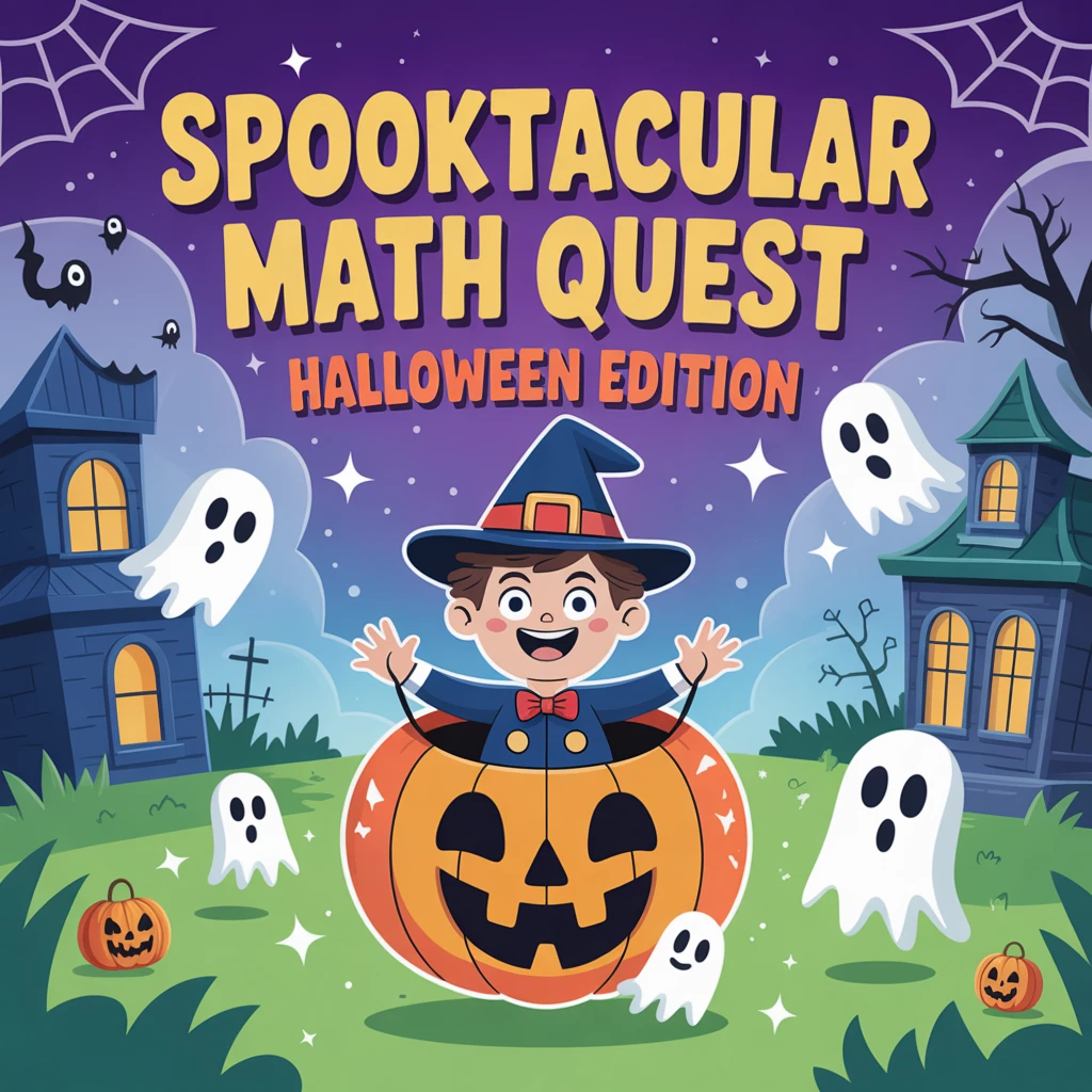 Cover image of Spooktacular Math Quest: Halloween Edition - Play This Free Online Game!