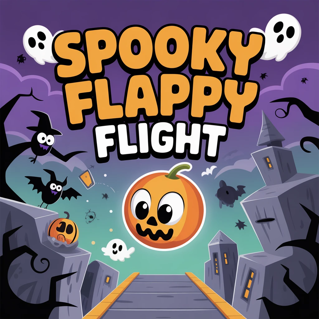 Cover image of Spooky Flappy Flight: Halloween Adventure Online Game