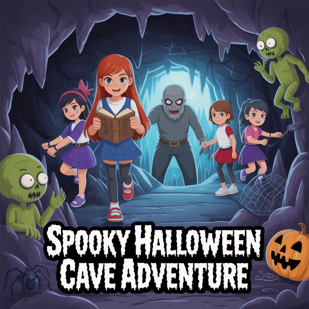 Cover image of Spooky Halloween Cave Adventure - Free Online Game