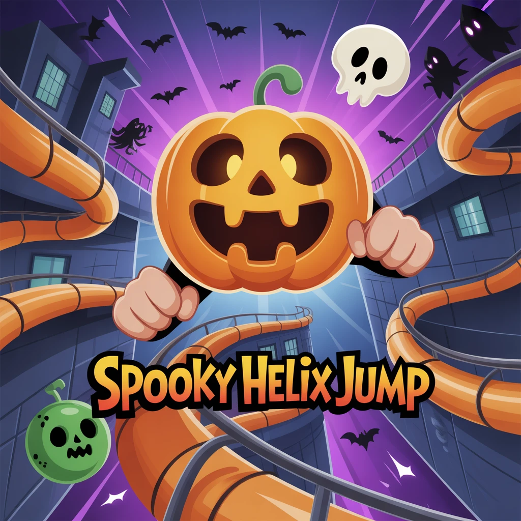 Cover image of Spooky Helix Jump: Free Halloween Adventure Online