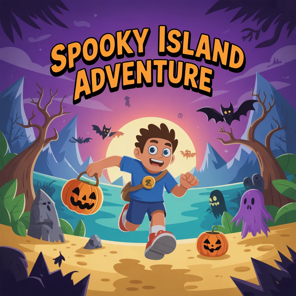Cover image of Spooky Island Adventure: Run and Escape This Halloween!