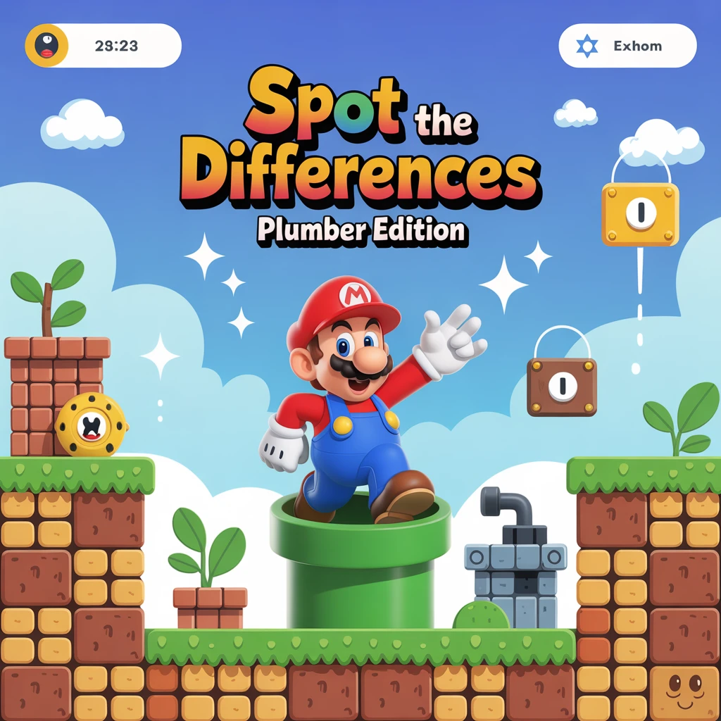 Cover image of Spot the Differences: Plumber Edition - Free Online Game